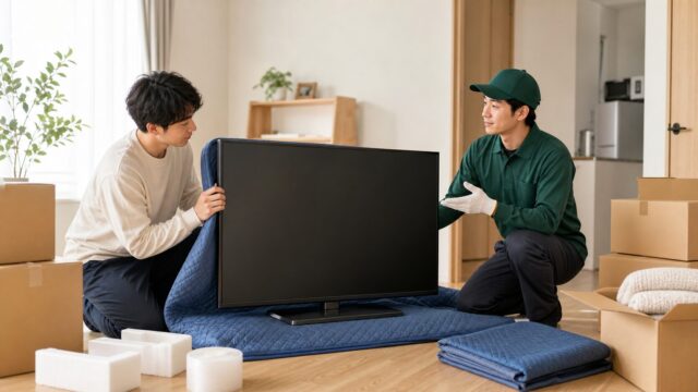 単身引越しで薄型テレビを安全に梱包する準備